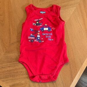 Garanimals Red Baby Tank Bodysuit - “Mommy’s a Little Hero”